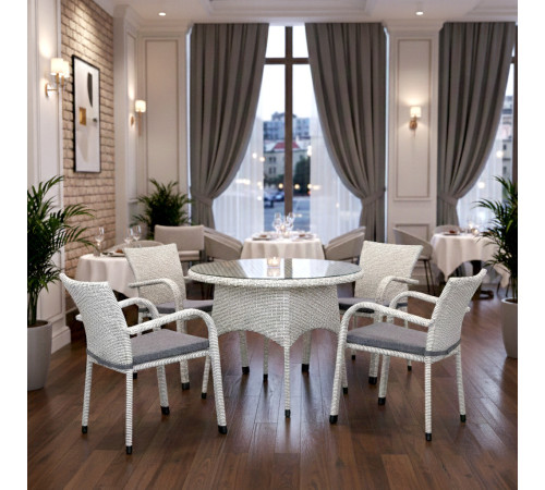 Комплект садових меблів Greengard Балеар Лайт Рт-20194-5, білий