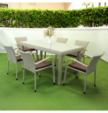 Комплект садових меблів Greengard Вермонт 180, бежевий