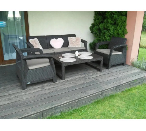 Стіл садовий Keter Lyon 120 x 73 см, коричневий