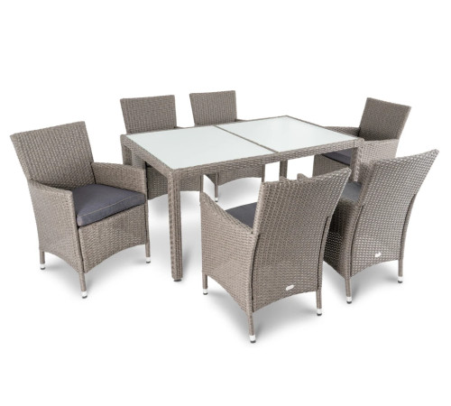 Комплект садових меблів DiVolio VERONA 9 предметів, бежевий