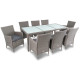 Комплект садових меблів Di Volio VERONA 8-місний, сірий