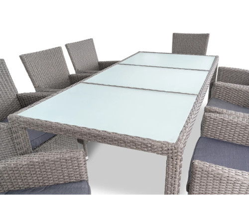 Комплект садових меблів Di Volio VERONA 8-місний, сірий