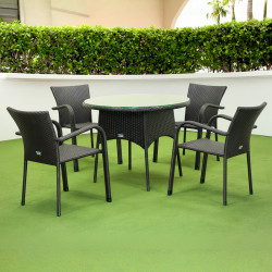 Комплект садових меблів Greengard Балеар Лайт, чорний