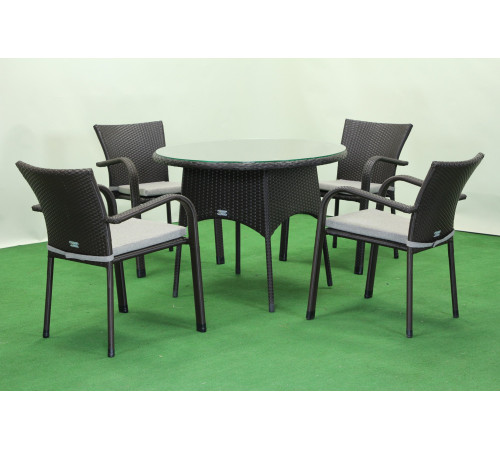 Комплект садових меблів Greengard Балеар Лайт, чорний