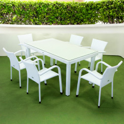 Комплект садових меблів Greengard Вермонт 160 Рт-20160-3, білий