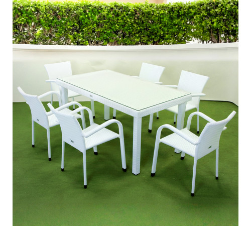 Комплект садових меблів Greengard Вермонт 160, білий