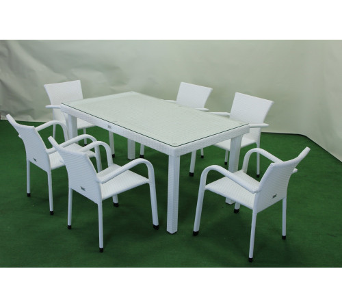 Комплект садових меблів Greengard Вермонт 160, білий