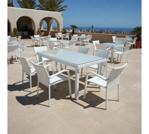 Комплект садових меблів Greengard Вермонт 160, білий