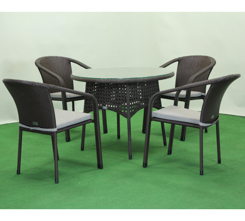 Комплект садових меблів Greengard Балеар Лайт New Рт-20194-8, коричневий