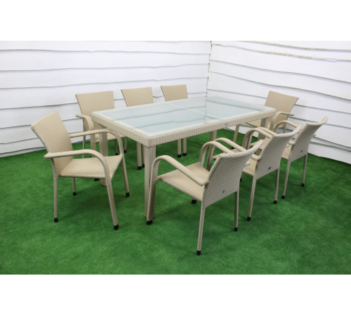 Комплект садових меблів Greengard Вермонт 180, бежевий