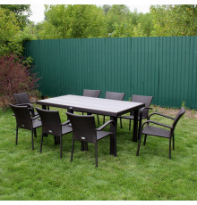 Комплект садових меблів Greengard Верона 180, коричневий