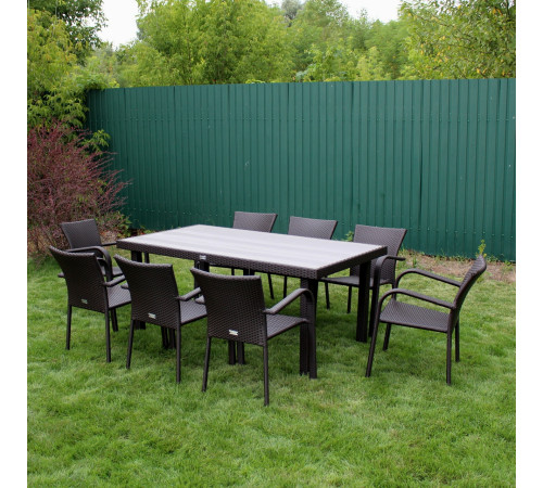 Комплект садових меблів Greengard Верона 180, коричневий