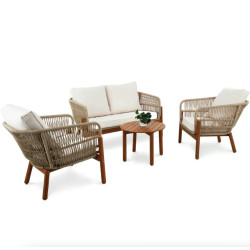 Комплект садових меблів Di Volio Deli 4-місний, бежевий