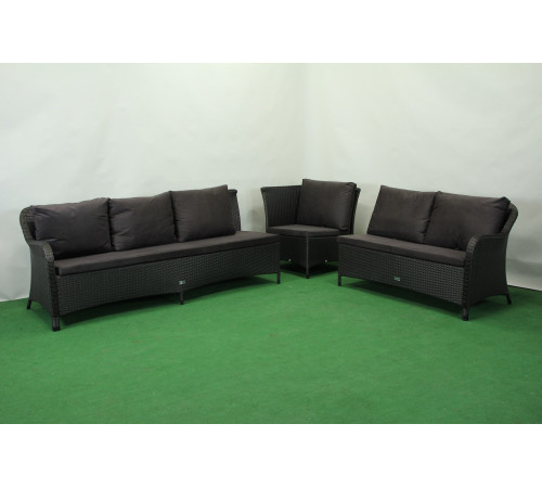 Комплект садових меблів Greengard Версаль, коричнево-чорний