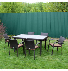 Комплект садових меблів Greengard Верона 160, коричневий