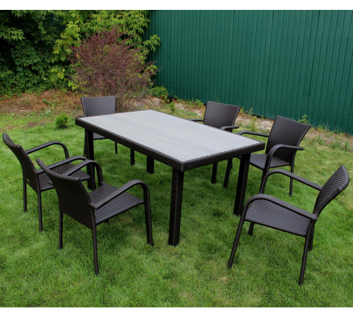 Комплект садових меблів Greengard Верона 160, коричневий