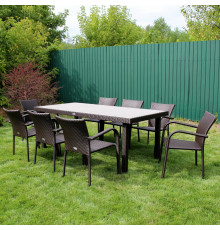 Комплект садових меблів Greengard Верона 200, коричневий