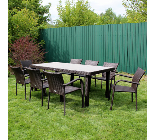 Комплект садових меблів Greengard Верона 200, коричневий