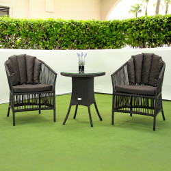 Комплект садових меблів Greengard Дарвін, коричневий