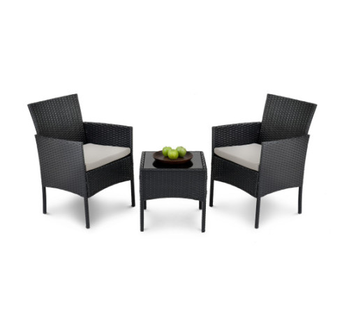 Комплект садових меблів Di Volio Siena, чорний