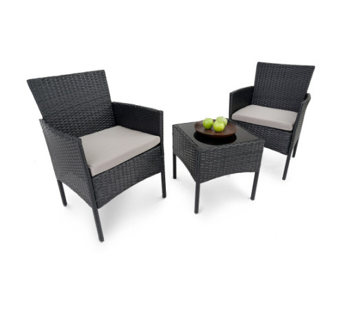 Комплект садових меблів Di Volio Siena, чорний