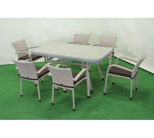 Комплект садових меблів Greengard Крістал 160, бежевий