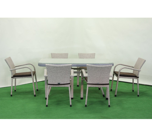 Комплект садових меблів Greengard Крістал 160, бежевий