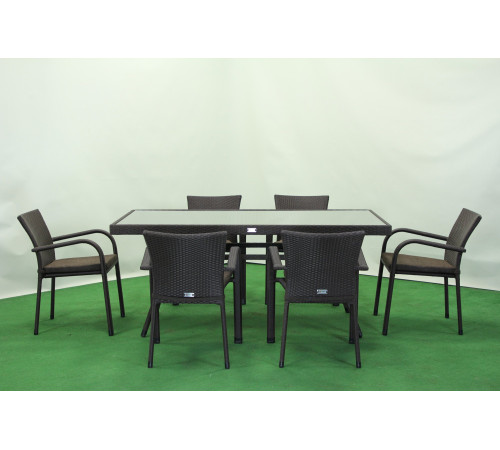 Комплект садових меблів Greengard Крістал 180, коричневий