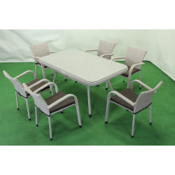 Комплект садових меблів Greengard Крістал 160 Рт-20192-3, бежевий