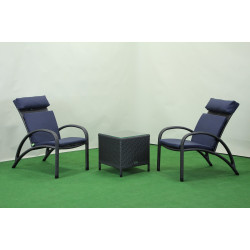 Комплект садових меблів Greengard Пляж Рт-20184-2, сіро-синій