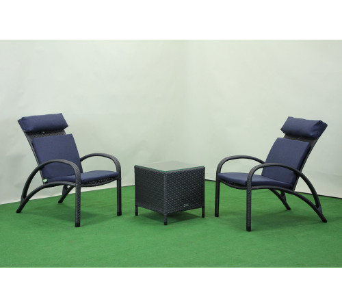 Комплект садових меблів Greengard Пляж, сіро-синій