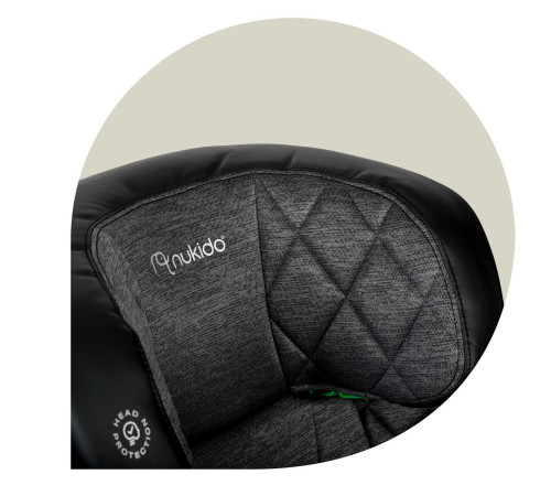 Автокрісло Nukido Louis чорно-сіре 15-36 кг ISOFIX Автокрісло Nukido Louis чорно-сіре 15-36 кг ISOFIX