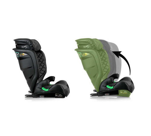 Автокрісло Nukido Louis чорно-сіре 15-36 кг ISOFIX Автокрісло Nukido Louis чорно-сіре 15-36 кг ISOFIX