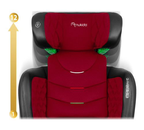 Автокрісло Nukido Louis чорно-червоне 15-36 кг ISOFIX Автокрісло Nukido Louis чорно-червоне 15-36 кг ISOFIX