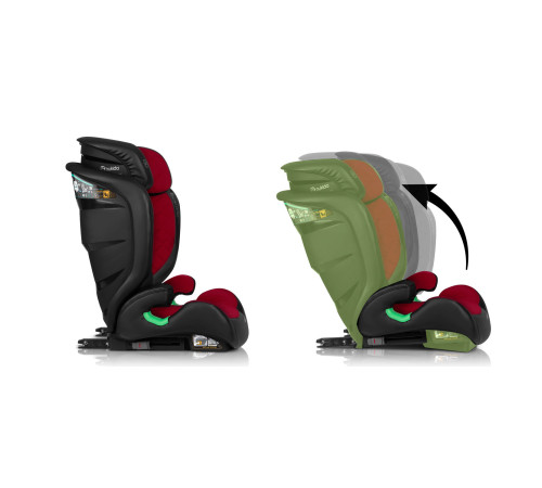 Автокрісло Nukido Louis чорно-червоне 15-36 кг ISOFIX Автокрісло Nukido Louis чорно-червоне 15-36 кг ISOFIX