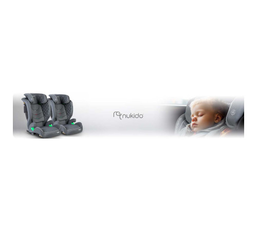 Автокрісло Nukido Louis сіре 15-36 кг ISOFIX Автокрісло Nukido Louis сіре 15-36 кг ISOFIX