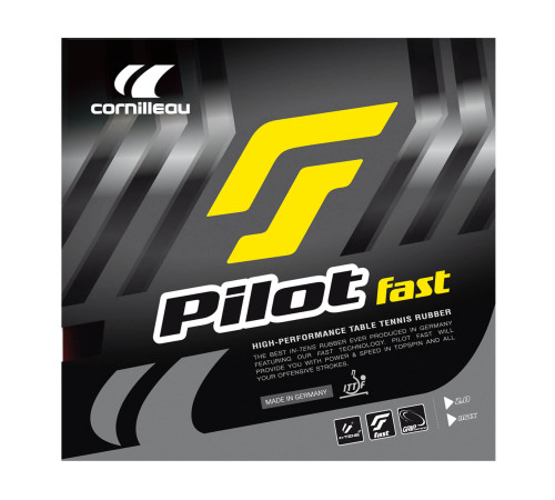 Накладка для ракетки Cornilleau PILOT FAST MAX, чорна