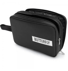 Подвійний чохол на ракетку для настільного тенісу Butterfly Logo 2019, чорний