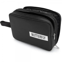 Подвійний чохол на ракетку для настільного тенісу Butterfly Logo 2019, чорний