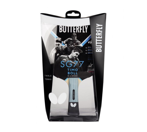 Ракетка для настільного тенісу BUTTERFLY Timo Boll SG77, чорно-червона Ракетка для настільного тенісу BUTTERFLY Timo Boll SG77, чорно-червона