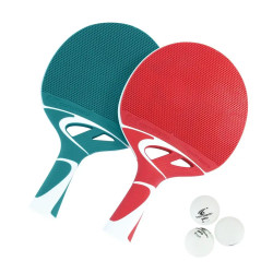 Набір для настільного тенісу Cornilleau TACTEO DUO OUTDOOR 455450, червоно-зелений