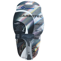 Ракетка для настільного тенісу DONIC CarboTec 3000, чорно-червона