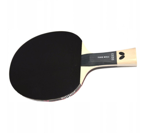 Ракетка для настільного тенісу BUTTERFLY Timo Boll SG33, чорно-червона Ракетка для настільного тенісу BUTTERFLY Timo Boll SG33, чорно-червона