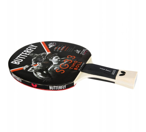 Ракетка для настільного тенісу BUTTERFLY Timo Boll SG33, чорно-червона Ракетка для настільного тенісу BUTTERFLY Timo Boll SG33, чорно-червона