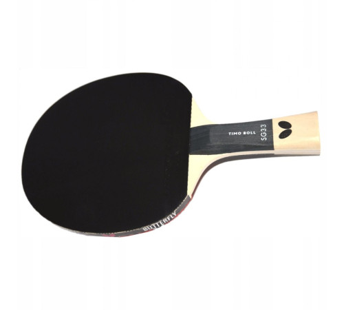 Ракетка для настільного тенісу BUTTERFLY Timo Boll SG33, чорно-червона Ракетка для настільного тенісу BUTTERFLY Timo Boll SG33, чорно-червона
