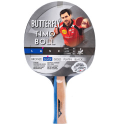Ракетка для настільного тенісу BUTTERFLY Timo Boll Silver, чорно-червона
