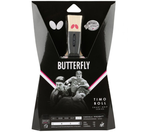 Ракетка для настільного тенісу BUTTERFLY Timo Boll SG99, чорно-червона Ракетка для настільного тенісу BUTTERFLY Timo Boll SG99, чорно-червона