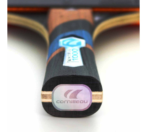 Ракетка для настільного тенісу Cornilleau EXCELL 1000, чорно-червона Ракетка для настільного тенісу Cornilleau EXCELL 1000, чорно-червона