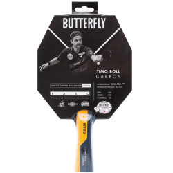 Ракетка для настільного тенісу BUTTERFLY Timo Boll Carbon, чорно-червона