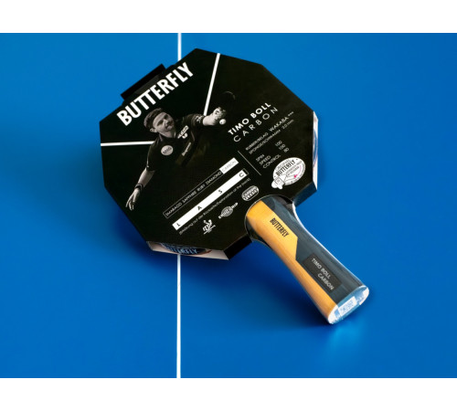 Ракетка для настільного тенісу BUTTERFLY Timo Boll Carbon, чорно-червона Ракетка для настільного тенісу BUTTERFLY Timo Boll Carbon, чорно-червона